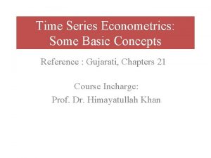 Econometrics basic concepts