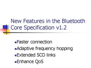 Bluetooth core specification