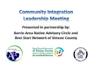 Barrie area native advisory circle