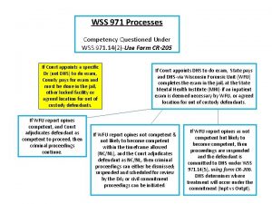 WSS 971 Processes Competency Questioned Under WSS 971