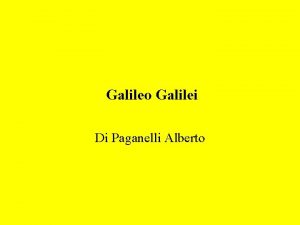 Galileo Galilei Di Paganelli Alberto Galileo Galilei Ritratto