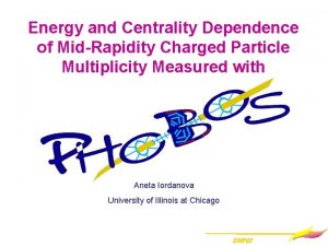Energy and Centrality Dependence of MidRapidity Charged Particle