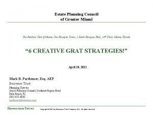 Estate planning council of greater miami