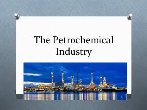 What does petrochemical mean