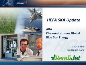 HEFA SKA Update ARA Chevron Lummus Global Blue