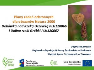 Plany zada ochronnych dla obszarw Natura 2000 Dbwka