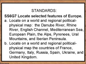 Europe's geography cloze notes