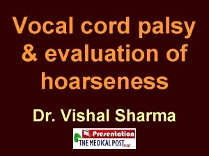 Position of vocal cords