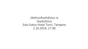 Jätehuoltopäivät Jätehuoltopäivät