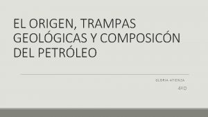 Origen del petroleo