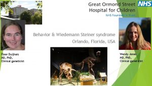 Behavior Wiedemann Steiner syndrome Orlando Florida USA Floor