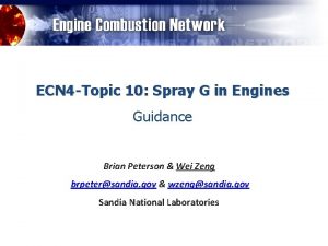 ECN 4 Topic 10 Spray G in Engines