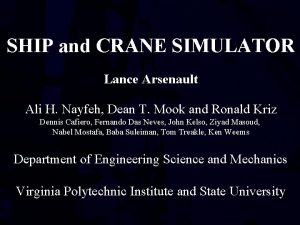 Sts crane simulator Sts crane simulator