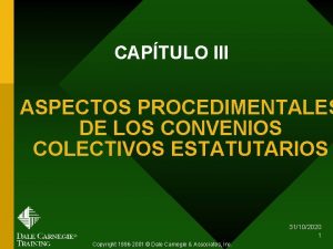 CAPTULO III ASPECTOS PROCEDIMENTALES DE LOS CONVENIOS COLECTIVOS