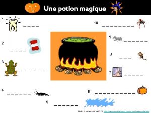 Une potion magique 1 10 9 2 8