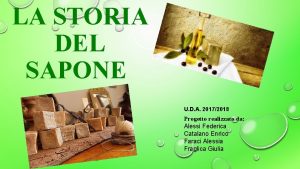 La storia del sapone