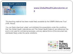 Global health laboratories