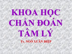 KHOA HC CHN ON T M L Ts
