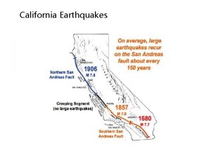 California Earthquakes Why an earthquake can cause so