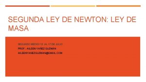 Ley de newton