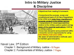 Extra military instruction examples
