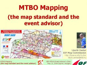 MTBO Mapping the map standard and the event