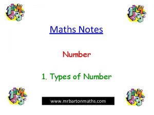 Maths Notes Number 1 Types of Number www