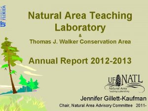 Natural area teaching lab