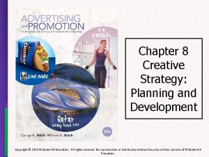 Planning creative strategy
