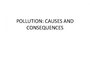 Land pollution consequences