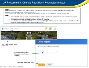 Requisition