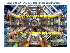 View of the ATLAS detector under construction 150