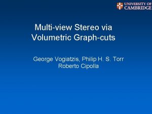 Multiview stereo