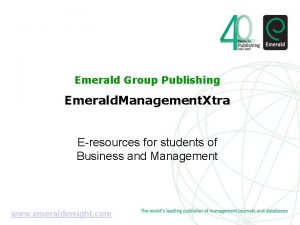 Emerald management reviews