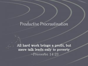 Wiki procrastination