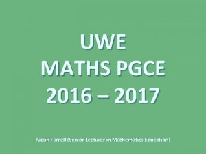 Uwe maths