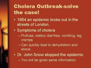 Cholera