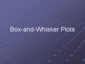 Box plot vocabulary