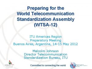 World telecommunication standardization assembly