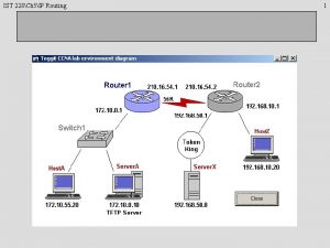 Distance vector routing