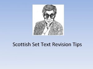 Scottish Set Text Revision Tips Pop Quiz How
