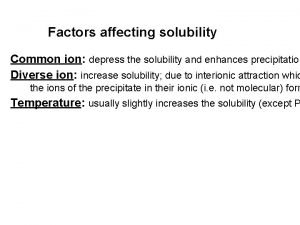 Diverse ion effect