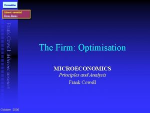 Frank cowell microeconomics solutions