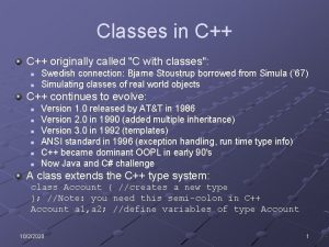 C with classes