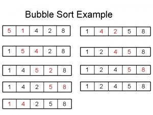 Bubble sort 5-22