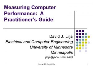 Measuring computer performance