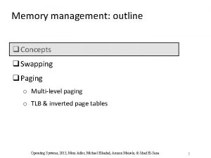 Paging in non contiguous memory allocation Paging in non contiguous memory allocation
