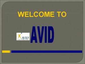 What does avid stand for
