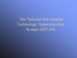 Information technology apprenticeship