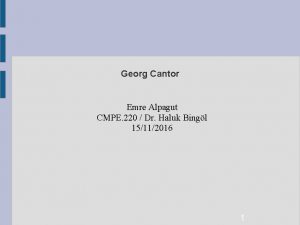 Georg cantor kimdir